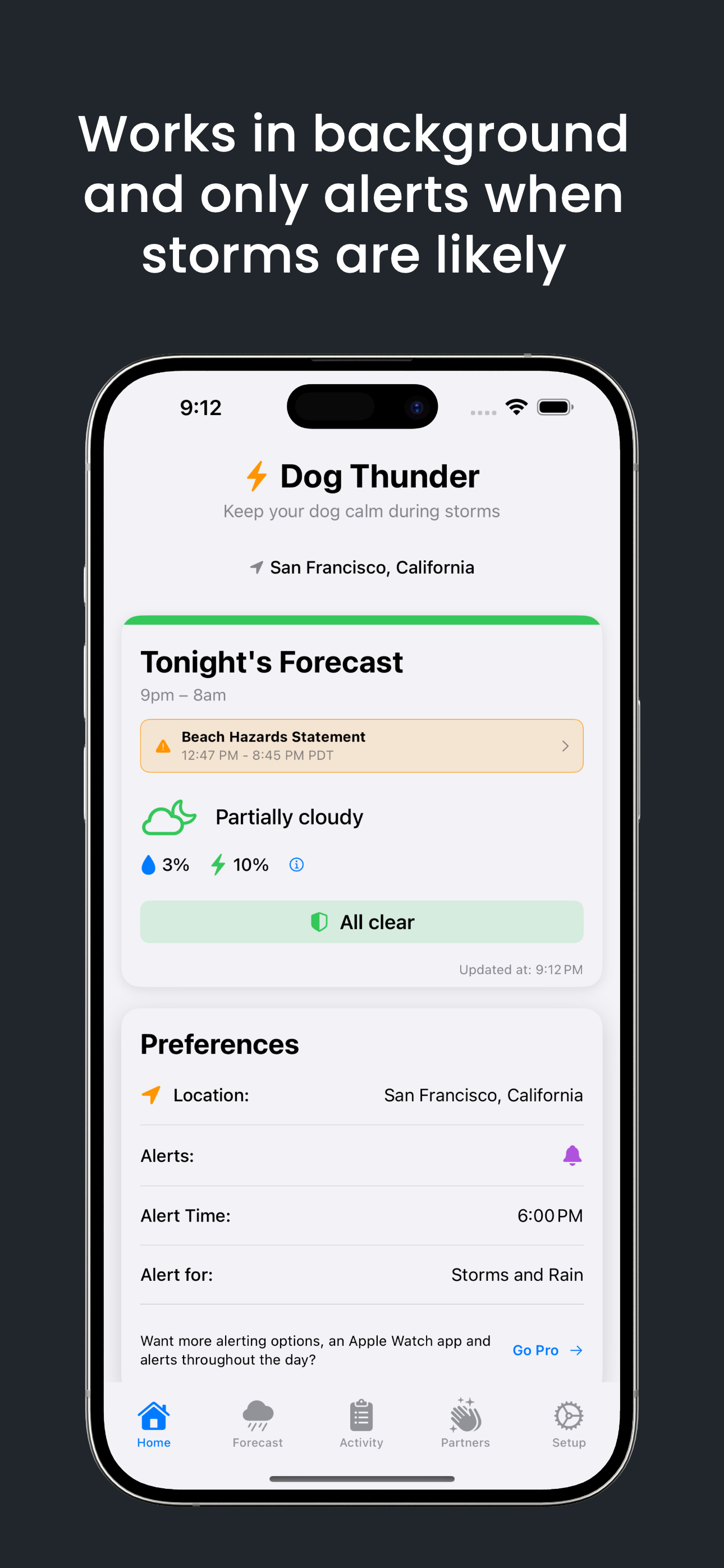 Dog Thunder App Screen 2