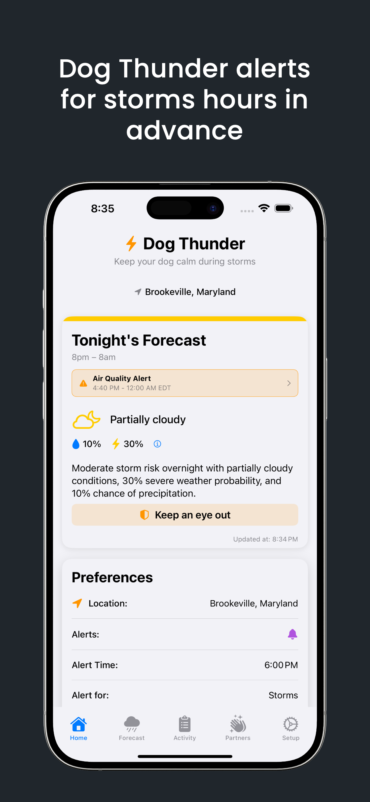 Dog Thunder App Screen 3